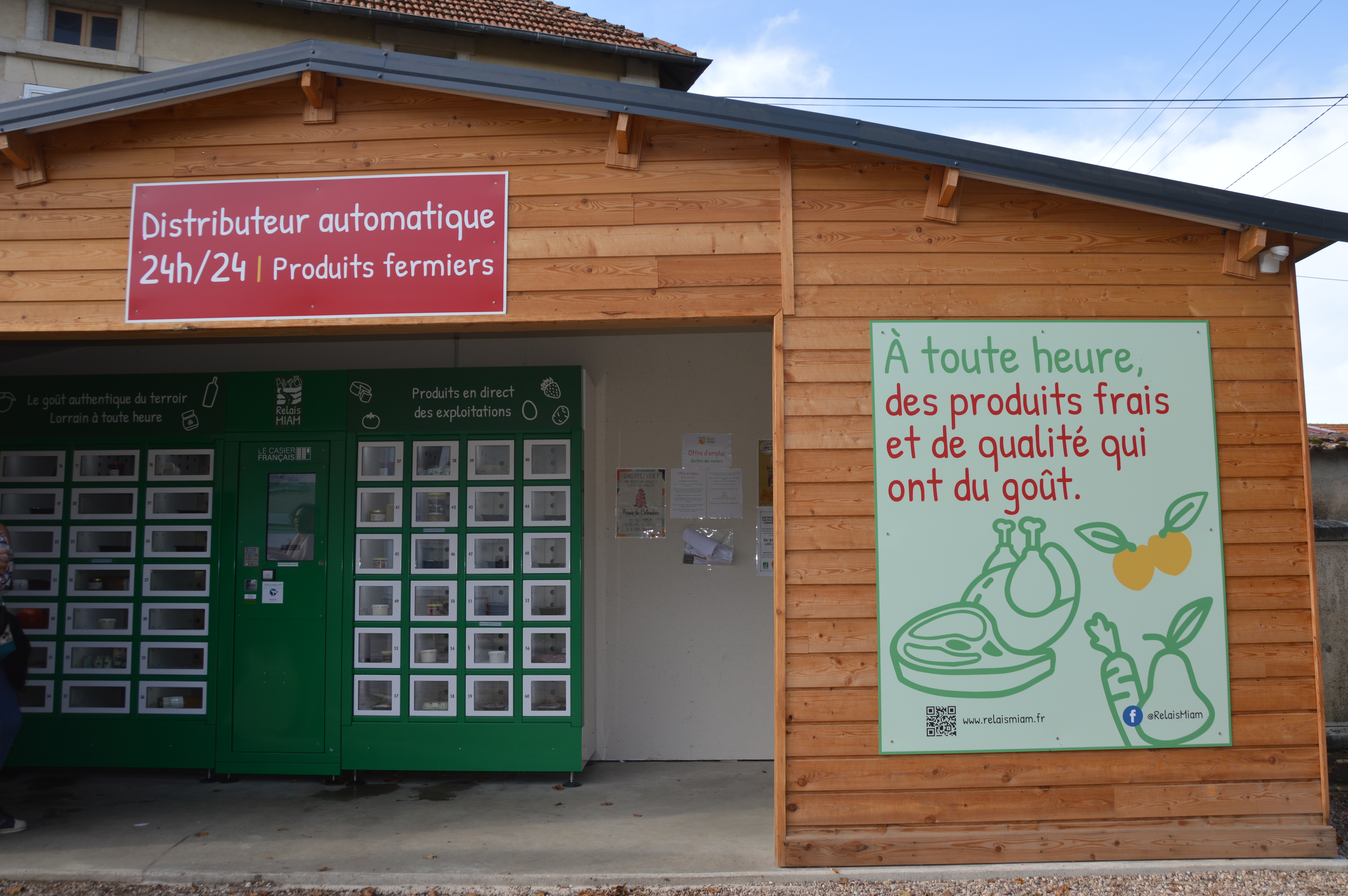 Le Relais Miam est installé à un carrefour passant. Photo : H.Flamant