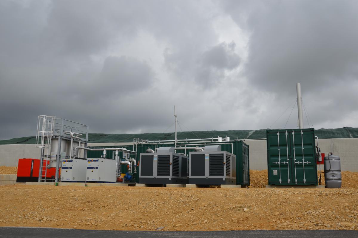 Le biogaz passe par un dispositif complexe d'épuration avant d'être injecté dans le réseau de distribution. Photo : H.Flamant
