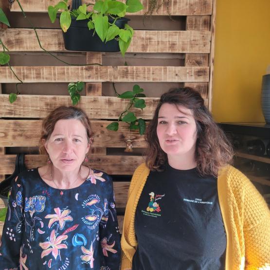 Catherine Barbier et Chloé Norguet, co-présidentes de l’association. Photo : JL.Masson
