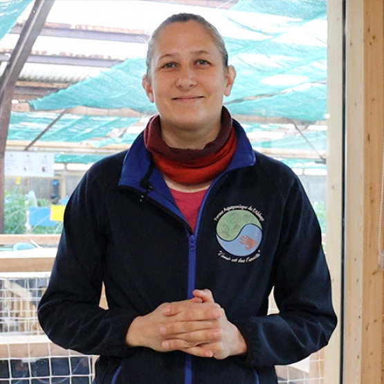 Noémie Charpentier a créé la ferme aquaponique de l’Abbaye en 2019. Photo Mélanie Becker