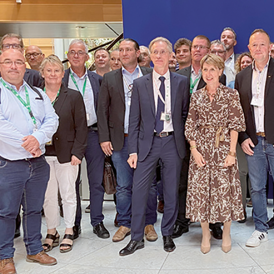 La Frsea Grand Est a tenu son assemblée générale dans l’enceinte du Parlement européen de Strasbourg, où elle a été reçue par Anne Sander. Photo Florence Pery