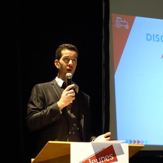 Antoine Clavel refuse «« le misérabilisme syndical, qui fait fuir les candidats à l’installation ».  Photo : JL.Masson