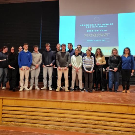 La promotion des bac STAV "aménagement". Photo DR.