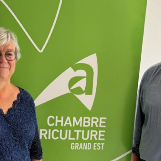 Virginie Coppens Menager (directrice régionale de France Travail)  et Jérôme Mathieu (président de la Crage).