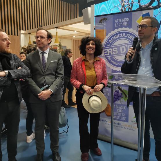 Jérémy Jenneson, le président de la Chambre d’agriculture, a appelé à « avoir une vraie ambition pour l’agriculture départementale ». Photo : H.Flamant