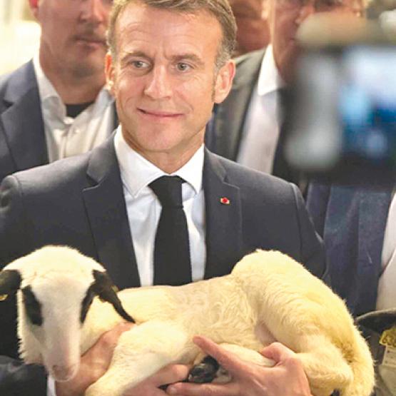 Emmanuel Macron a inauguré le Salon de l’agriculture sur fond de crise. Photo Actuagri