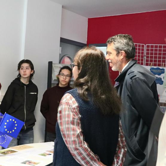 Le campus Nancy-Pixerécourt est pleinement engagé dans la mobilité internationale comme a pu le découvrir le directeur général de l’enseignement et de la recherche, Benoît Bonaimé (à d.). Photo : H.Flamant