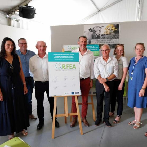 Le lancement du projet PEI ORFEA a officiellement été signé le 7 septembre, à l’occasion de la foire de Châlons. Photo : DR