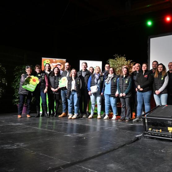 La quatrième édition de la soirée "Ma Chambre d'agriculture" a mis à l'honneur les adhérents du réseau Bienvenue à la Ferme, en écho à l'intervention d'Olivier Mevel sur les enjeux de souveraineté alimentaire. Photo : H.Flamant.