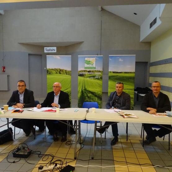 Éric Chrétien (directeur général), Jean-Paul Marchal (président), Jean-Marc Oudot et Bruno Colin (vice-présidents). Photo : JL.Masson