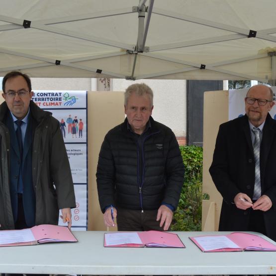 Le 1er contrat de territoire « Eau et climat » de Meurthe-et-Moselle a été signé le 18 mai. Photo : H.Flamant