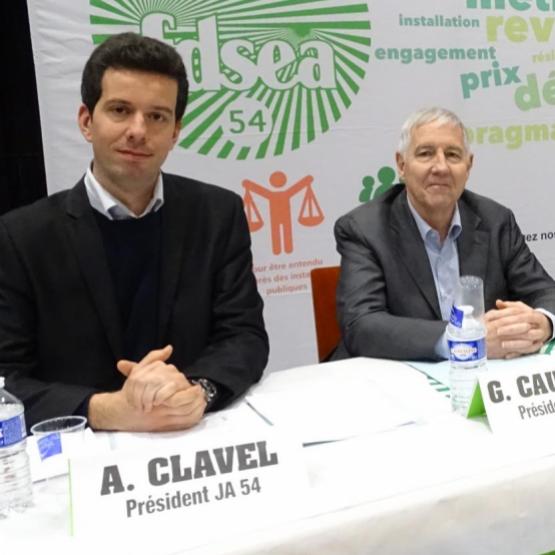 « L’agriculteur de 2030 est prêt à relever les défis mais il faut lui donner les moyens », a conclu Antoine Clavel, président des JA 54. Photo : JL.Masson