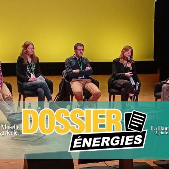 Florian Christ, Fiona Ehrhardt, Nicolas Thevenin et Lucile Sever étaient réunis lors des Journées Recherche Innovation pour échanger autour des enjeux du digestat. Photo : I.ANTOINE