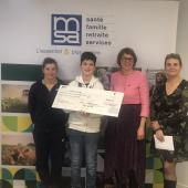 Le premier prix a été attribué au projet « En avant la nature » des jeunes de Vézelise. Photo MSA.