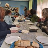 Les partenaires de l’opération ont pu manger aux côtés des élèves.