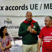 Manifestation du 7 juillet 2024 FNB Mercosur Arnaud Rousseau © Photo d’archives Actuagri