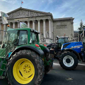 Manifestation du 13 janvier 2026 FNSEA-JA à l'Assemblée nationale. © Actuagri-CS