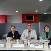 Florence Ferrand, directrice DDPP, Hervé Dartoy, président et Corinne Cierco, directrice du GDS. Photo : JL.Masson