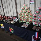 Toute la gamme de produits Éleveur du Grand Est en vitrine dans les Leclerc. Photo : J.JORIS