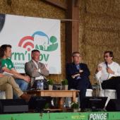 La journée s’est clôturée sur une conférence en présence d’Adrien Demarbaix, responsable du site Ferm’inov, Emmanuel Bernard de la FNB, Hugues Pichard de Races de France et Sébastien Windsor. Crédit photo : Marc Labille