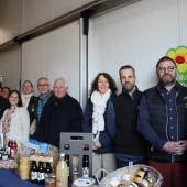 Producteurs et élus se sont retrouvés à Xammes, le 17 février, à cinq jours du coup d’envoi du Salon de l’agriculture 2025. Photo : H.Flamant