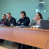 De g. à d. : Damien Luc (CDA 54), Céline Humbert (CDA 54), Hervé Dartoy (GDS 54), Jean-Philippe Thomassin (FNB), Aurélien DEMARD (GTV 54), Catherine Nicolet (DDPP) et Sixtine Degroote (GDS 54). 