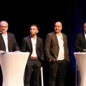 e g. à d. : Philippe, Yann, Jérôme et Gilles Ackermann : la cinquième génération au service du monde agricole