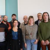 Étienne Drouville, le président du Comice de Nancy (2e à d.) et l’ensemble des lauréats du concours cantonal de juin 2025. Photo : H.Flamant