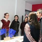 Le campus Nancy-Pixerécourt est pleinement engagé dans la mobilité internationale comme a pu le découvrir le directeur général de l’enseignement et de la recherche, Benoît Bonaimé (à d.). Photo : H.Flamant