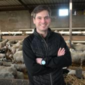 Julien Grosse, éleveurs et vice-président des Bergers du Nord-Est. Photo : J.Joris.