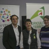 De g. à d. : Thomas Bailly (représentant Terres de Lorraine), Laure Genin (présidente de l’Alpa) et Anne Schaub (intervenante pour la CA54). Photo : J.JORIS