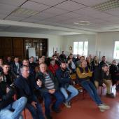 Aux producteurs du sud-Toulois et du secteur de Mirecourt livrant à Lactalis, s’étaient joints d’autres éleveurs meurthe-et-mosellans du Pays-Haut et de la petite région de Baccarat, également en contrat avec l’industriel. Photo : JL.Masson