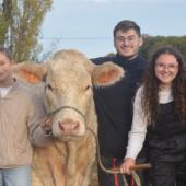 de g. à d. Jules, Augustine, Léane, Sagan, Hugo, Tess, Amandine, et Lison. (Photo : J.JORIS)