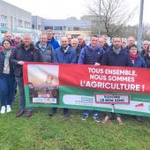 Première photo des candidats présents lors du lancement de la campagne, le 16 décembre, à Laxou. Photo : JL.Masson