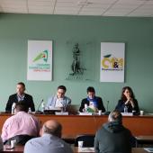 De g. à d. : Yves Ségui (préfet), Jérémy Jenneson (président CDA 54), Richard Cherrier (directeur), Laure Génin (1ère vice-présidente), Barbara Thirion (conseillère départementale) et Vincent Barard (vice-président). Photo : H.Flamant.