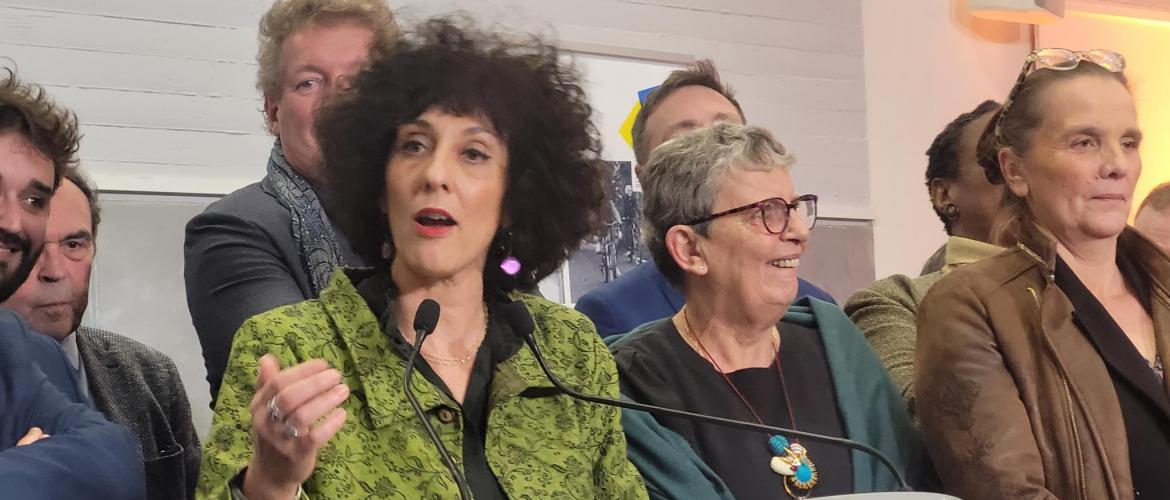 Chaynesse Khirouni partage ses inquiétudes pour « les acteurs culturels, les agricultrices et les agriculteurs » en proie à des difficultés. Photo : JL.Masson