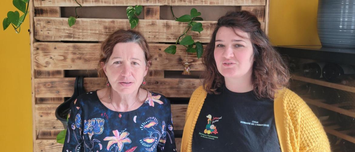 Catherine Barbier et Chloé Norguet, co-présidentes de l’association. Photo : JL.Masson