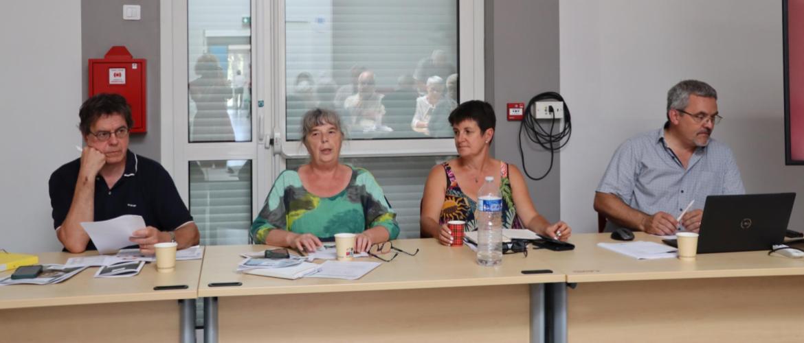 De g. à d. : Jean-Luc Duret, Véronique Choné (trésorière et présidente d’Afdi Lorraine), Laure Génin (présidente de l’Alpa) et Marc François (animateur d’Afdi Lorraine). Photo : H.Flamant