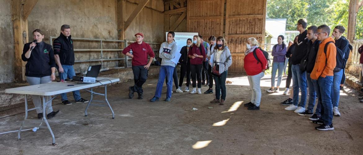 Les élèves des lycées agricoles de la région ont pu découvrir la filière ovine. Photo : A.Legendre