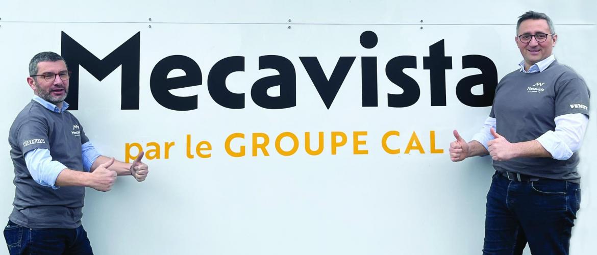 Pierre-Antoine Ferru, DG du groupe CAL et Olivier Didelot, DG de Mecavista, ont levé le voile sur les nouvelles marques. Photo DR
