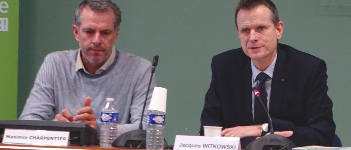 Maximin Charpentier accueillait pour la première fois le nouveau préfet de Région, Jacques Witkowski, extrêmement sollicité par le monde agricole confronté à une crise majeure. Photo Jean-Luc Masson