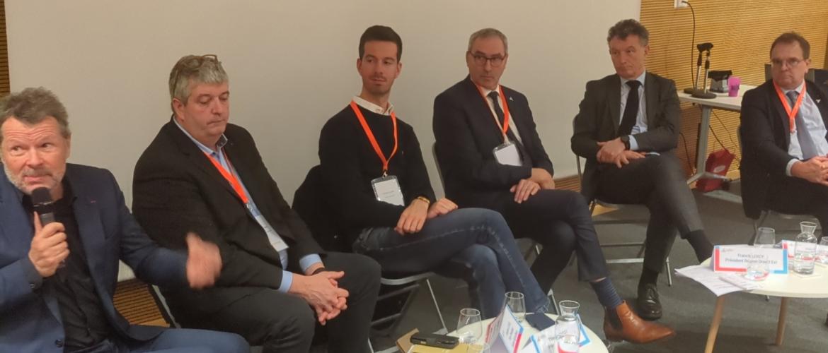 Les participants à la table ronde veulent favoriser le développement de l’agriculture dans le Grand Est. Crédit photo : Jean-Michel Hell.