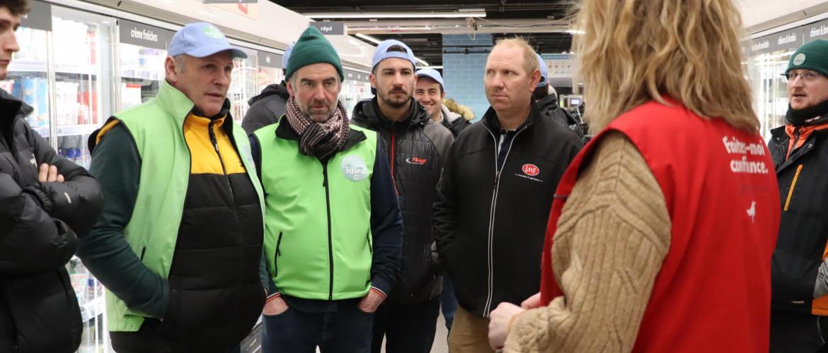 Les agriculteurs de Meurthe-et-Moselle ont engagé des discussions sur les négociations avec les directeurs et directrices de GMS.