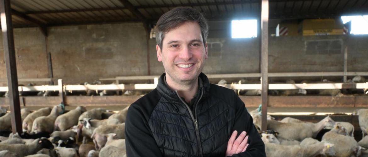 Julien Grosse, éleveurs et vice-président des Bergers du Nord-Est. Photo : J.Joris.