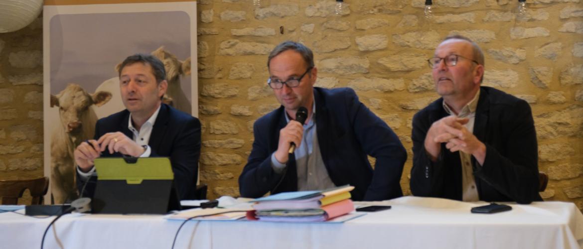 Claude Grenier, Alain Guillaume et Frederic Leblon. Photo : V.Ingebos