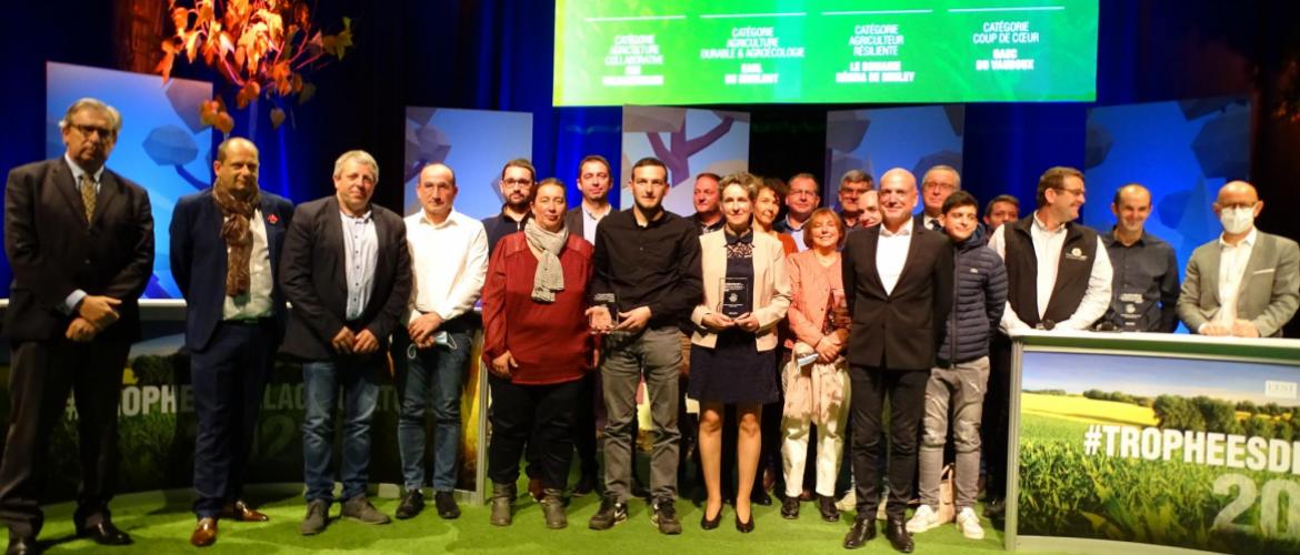 Les lauréats de la première édition des trophées de l'agriculture en Meurthe-et-Moselle. Photo : JL.Masson