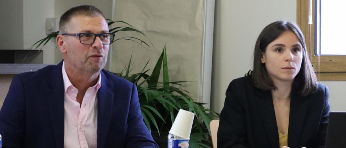 Christian Dartoy, président du GDS 54, et Sixtine Degroote, qui a pris la direction par intérim, ont dressé le bilan de la campagne 2025. Photo : H.Flamant